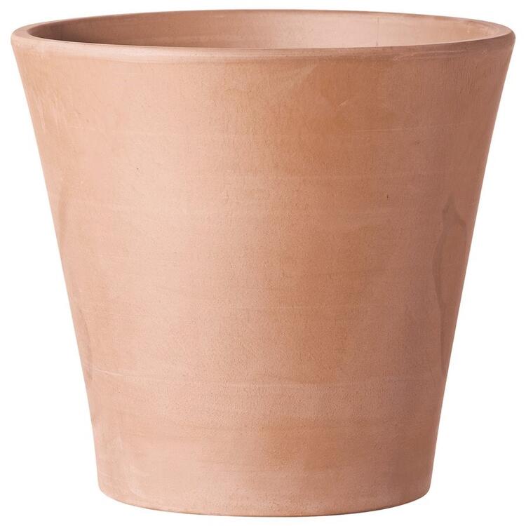 Pot en terre cuite Cono blanchi 8''