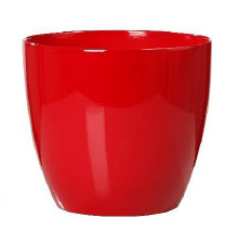 Cache-pot en céramique rouge 16cm