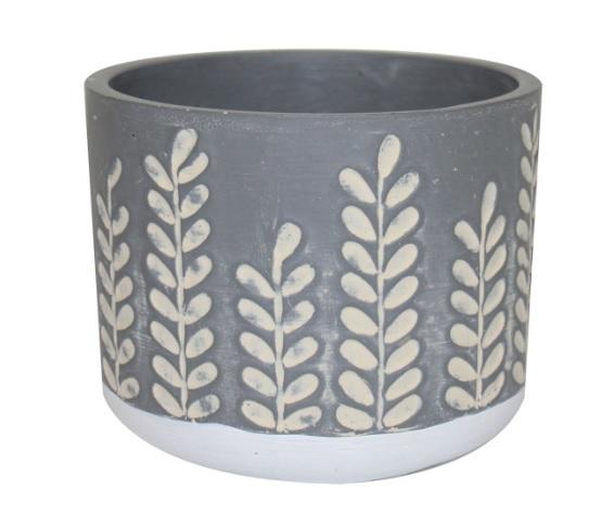 Cache-pot en céramique Wheat gris foncé 5